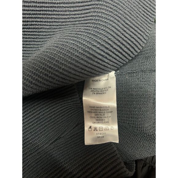 NWT Quince Cropped Square Neck Ribbed Knit Tank Top L Grey - Picture 6 of 6